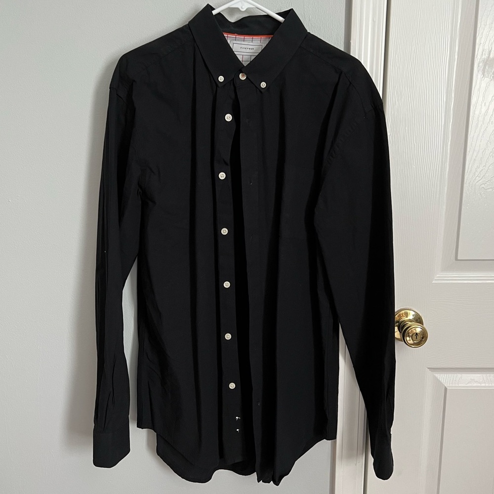 NWOT Five Four LS Black Dress shirt